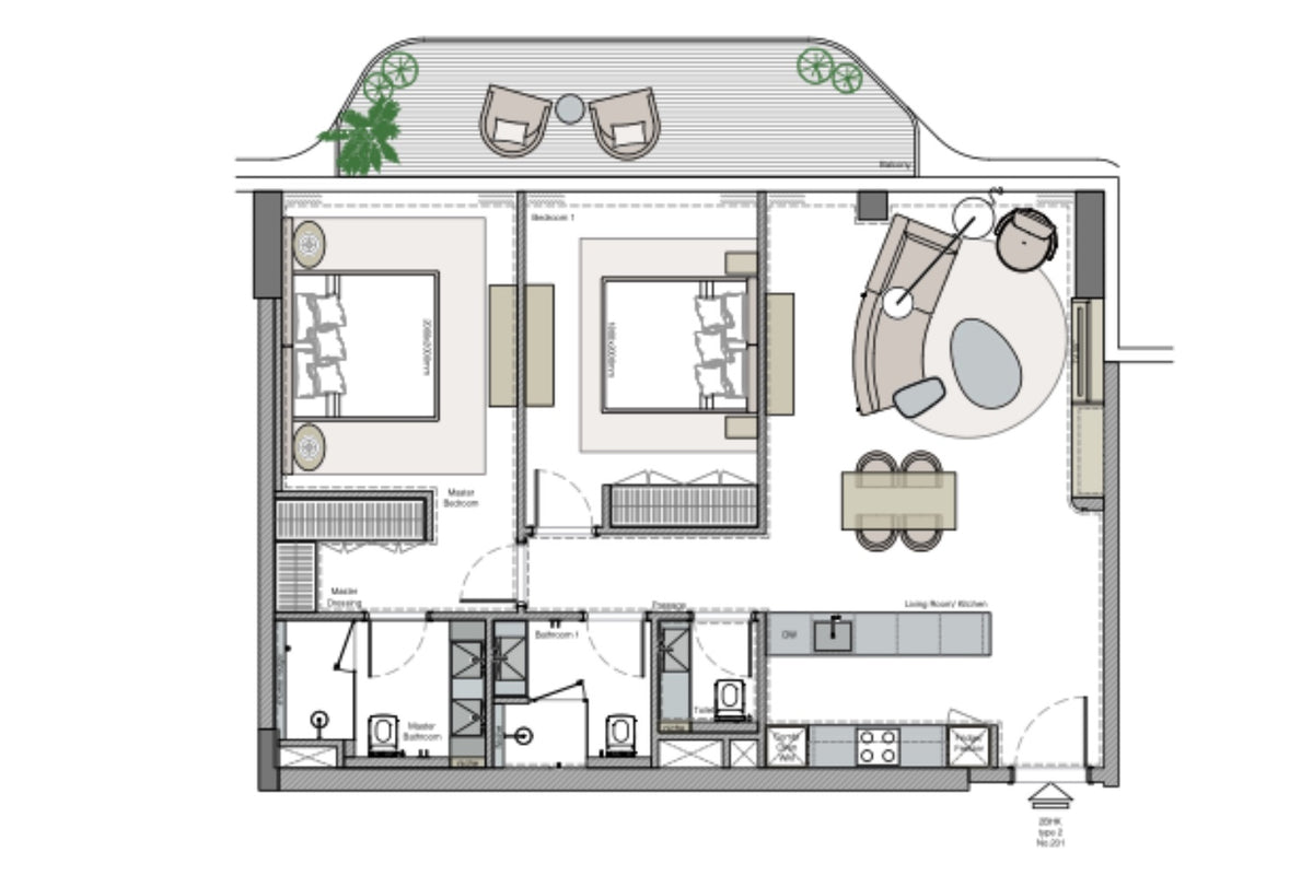 2 Dormitorios | Helvetia Marine | Dubai Islands