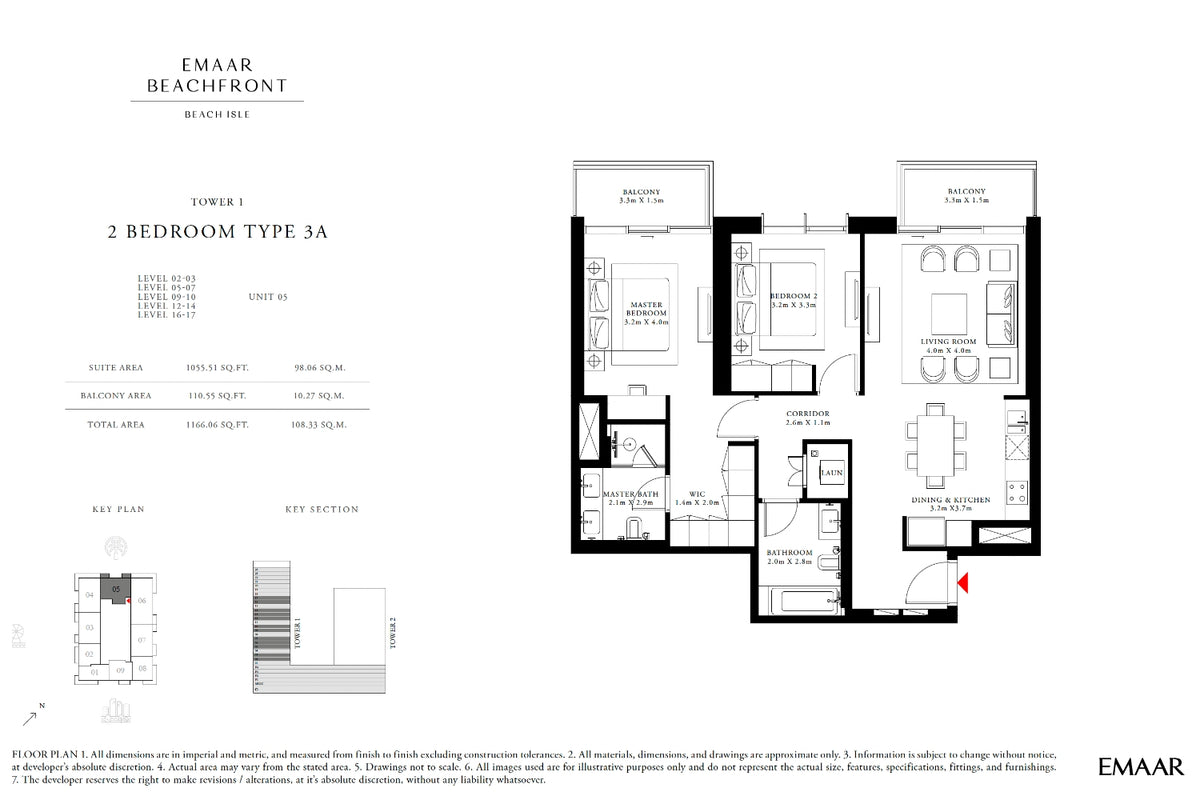 2 Bedroom | Beach Isle | Emaar Beachfront